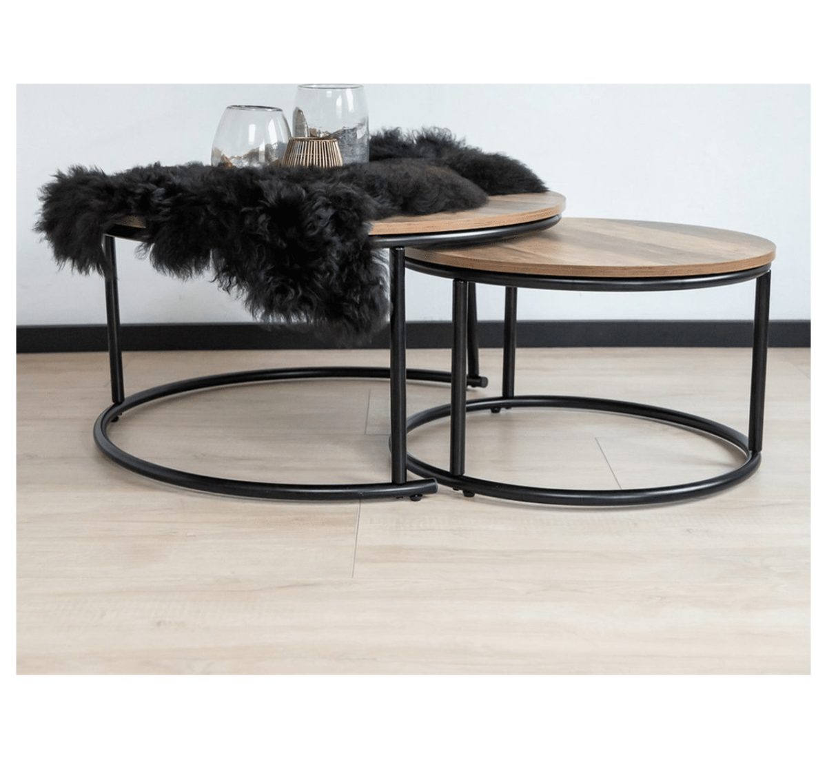 Urban-living-salontafel-2stuks-rond-modern-bijzettafel